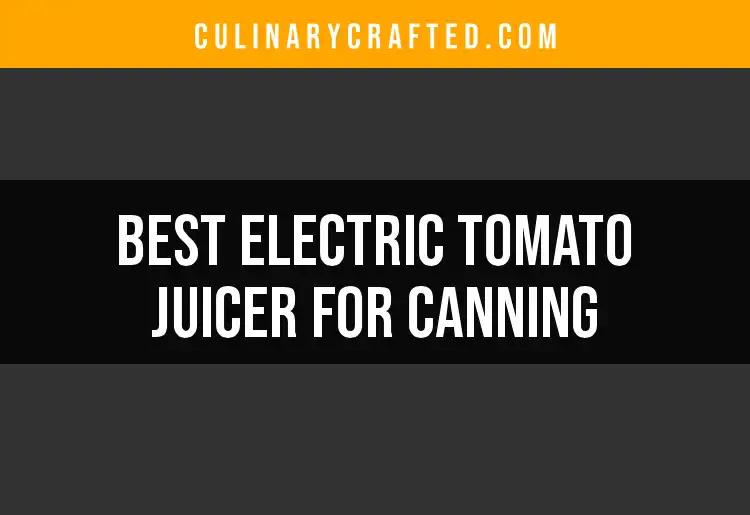 13 Electric Tomato Juicers for Canning You Can't Miss