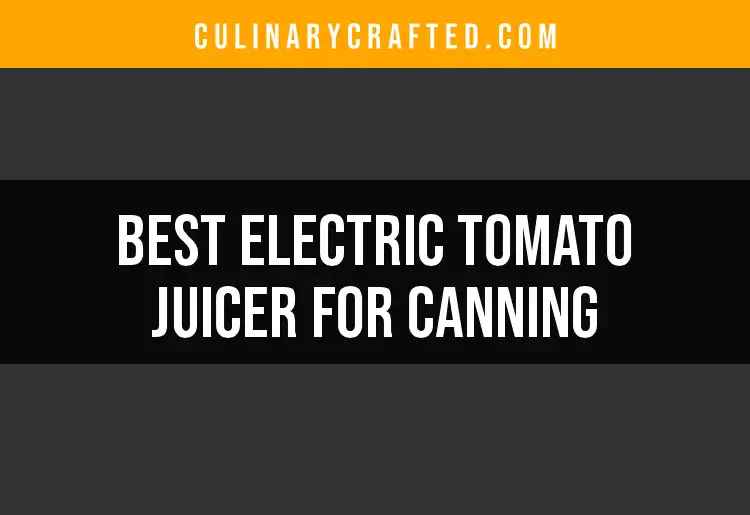 13 Electric Tomato Juicers for Canning You Can't Miss